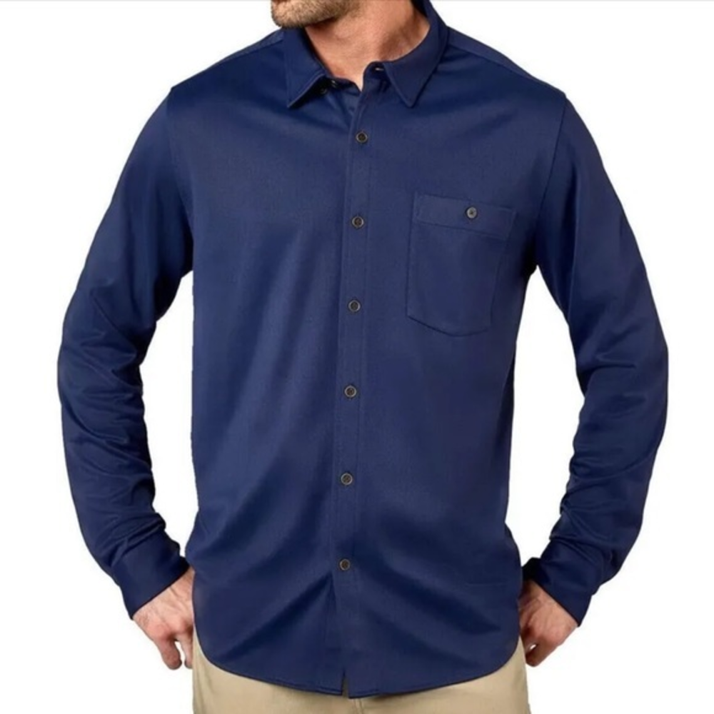 Rhone Men's Hardy Flannel Shirt Long Sleeve‎ Brushed Stretch Jacquard Sz XXL NWT
